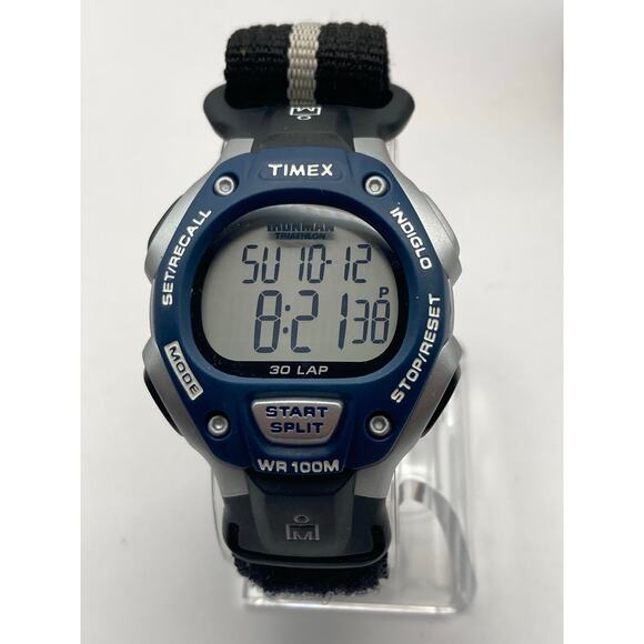 Timex Ironman Triathlon Mens Womens Sport Multifunction Watch 38mm Indiglo WR - Picture 1 of 7